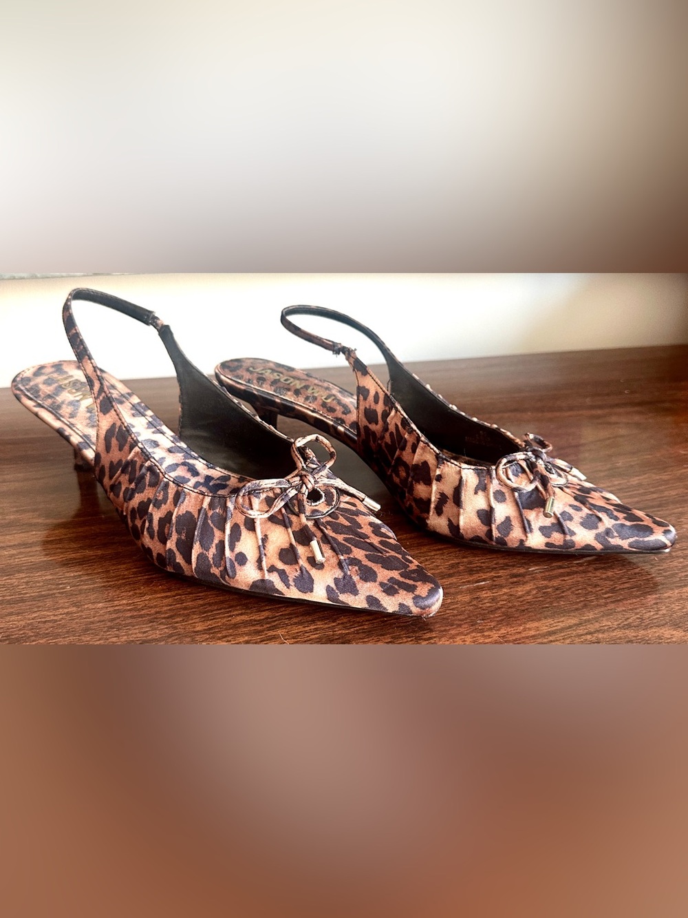 Jason Wu Leopard Slingback Kitten Heels